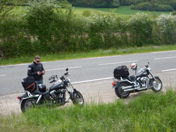 Harley Fat Bob et Fat Boy Louhans à Paris