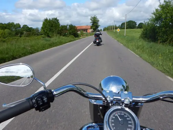 la RN6 pres de Louhans