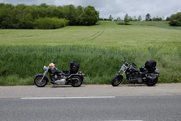 Harley Fat Boy et Fat Bob Louhans à Paris